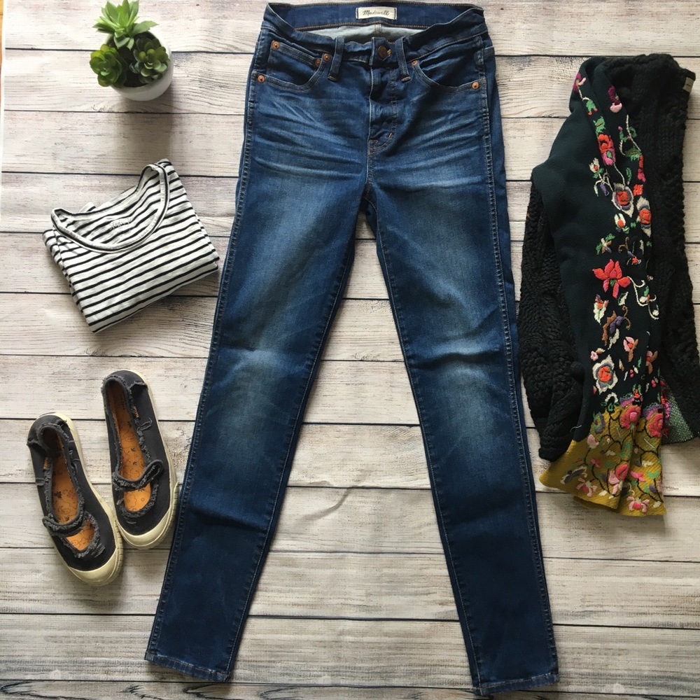 Madewell 9” high-rise Skinny Jeans in Patty 25